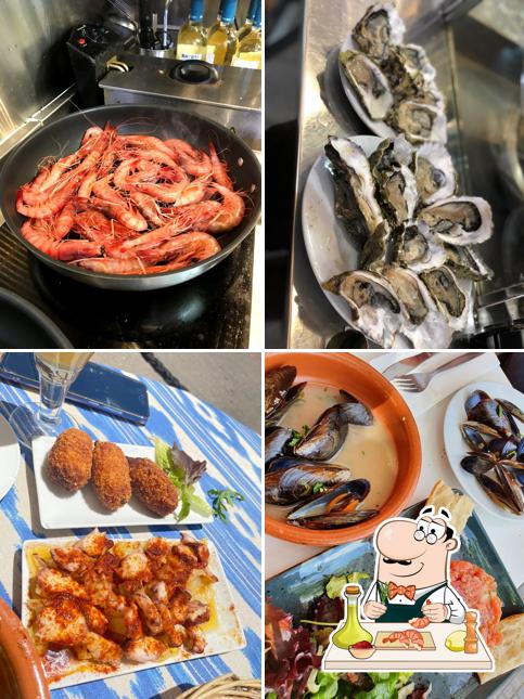 Elige entre las distintas comidas con marisco disponibles en BAR CA S’OSTRA