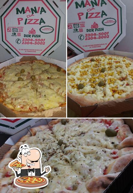 Consiga diferentes tipos de pizza