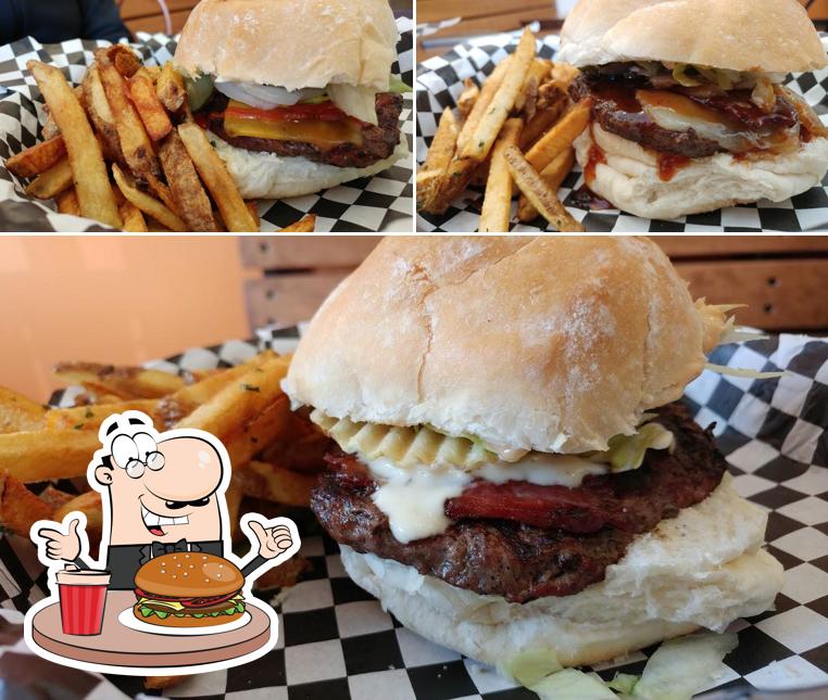 Try out a burger at Hub Grub