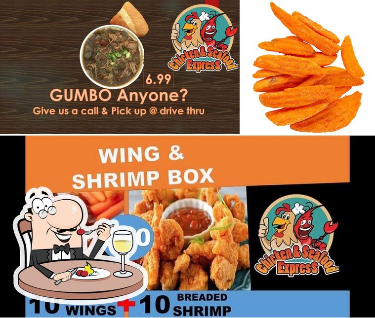 Chicken & Seafood Express in Kaplan Restaurant menu and reviews