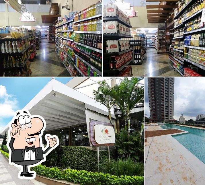 Esta é a ilustração ilustrando interior e exterior a Natural da Terra