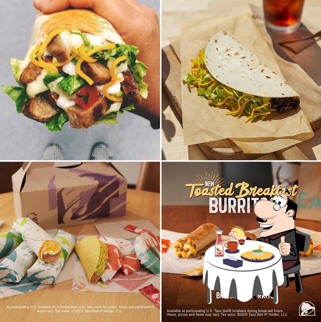 Try out a burger at Taco Bell