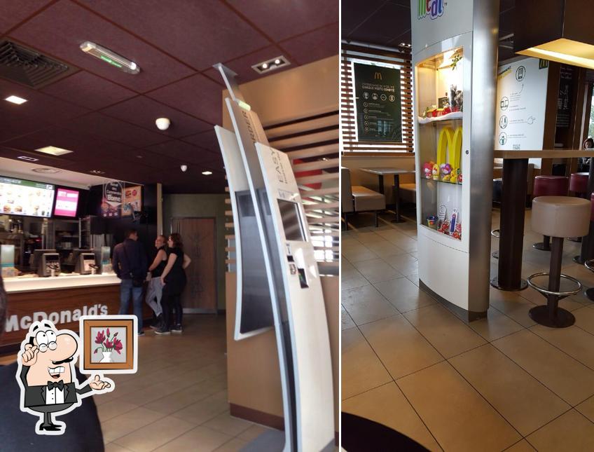 L'intérieur de McDonald's Lunéville