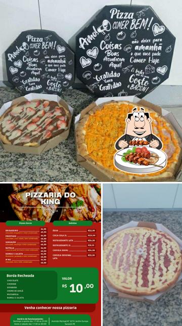 Platos en Pizzaria do king