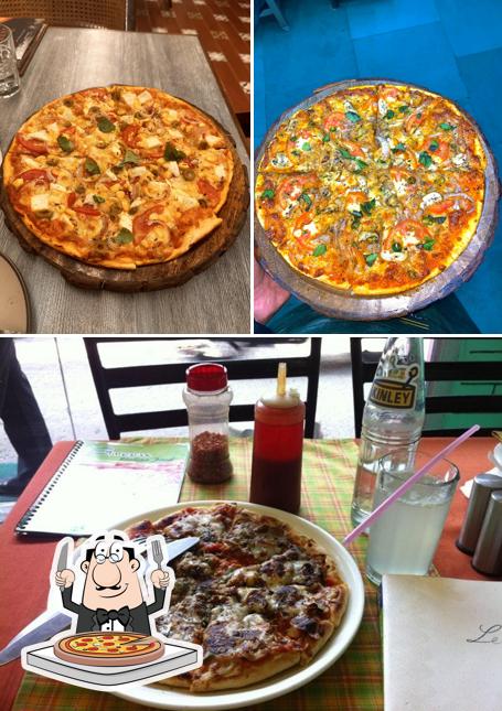 Pick pizza at Green Italian Cafe & Restaurant (Green Hotel Rooftop)