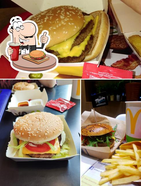Get a burger at McDonald's