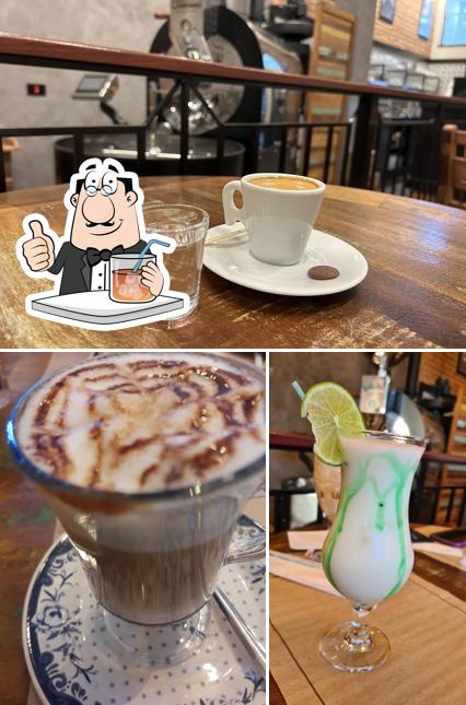 Esta é a ilustração apresentando bebida e comida no FONT COFFEE - Cafeteria em Espírito Santo do Pinhal