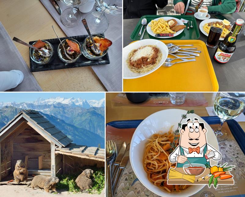 Spaghetti bolognaise à Drehrestaurant Stanserhorn - CabriO Stanserhorn