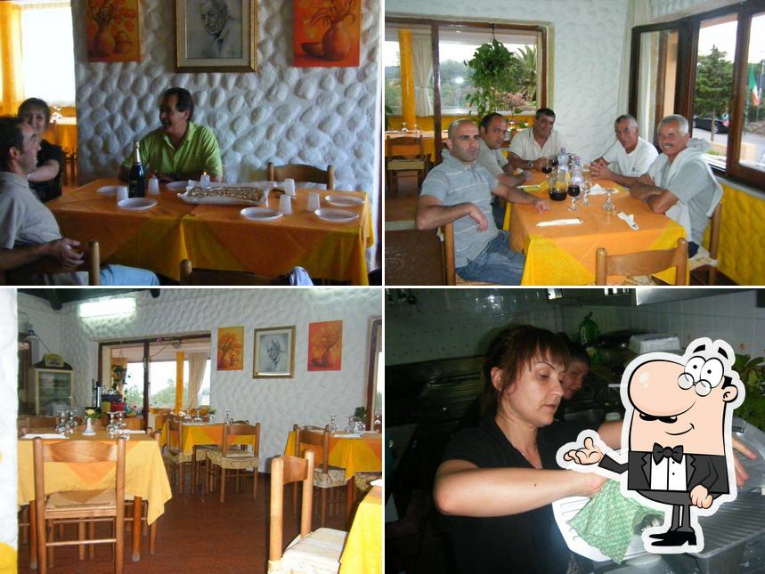 Gli interni di Trattoria Tahiti