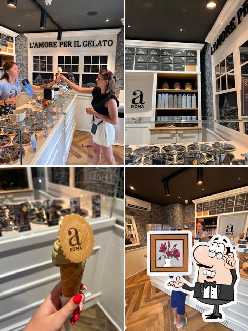 Gli interni di aROMA gelato experience Boutique Baška voda