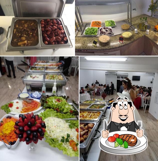 Escolha pratos de carne no Restaurante Sonho Meu & Eventos