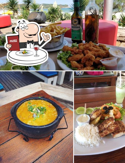 Comida em Fishbone Beach Club