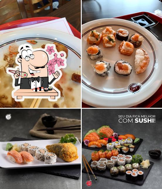 Experimente diversas opções de sushi