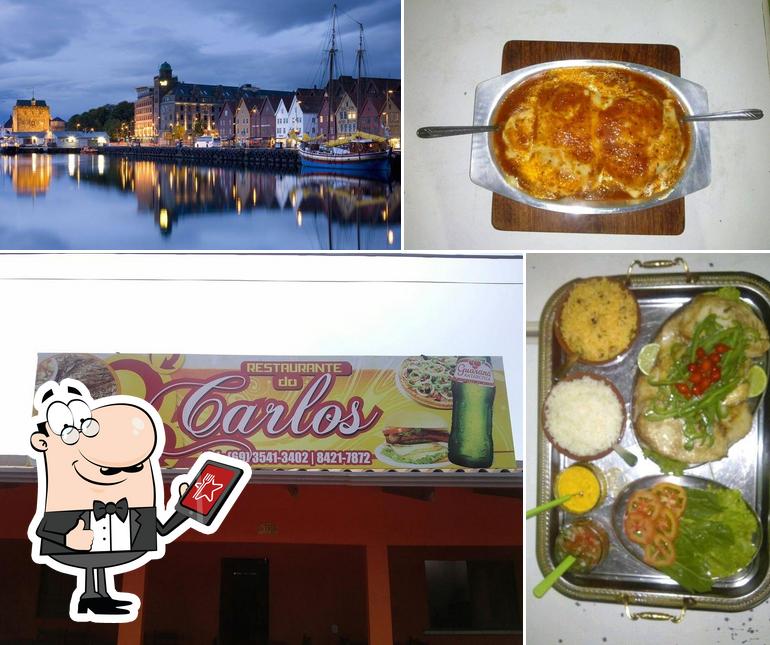 A foto da exterior e comida no Restaurante do Carlos