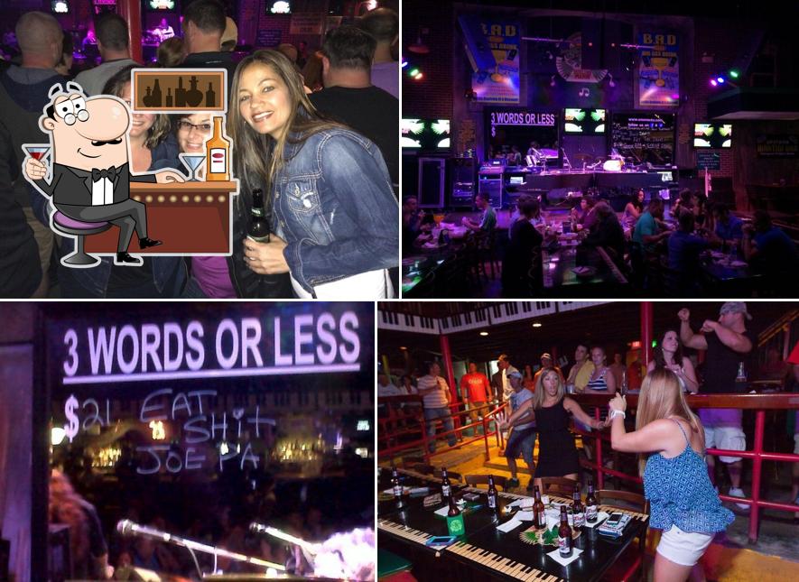 See this picture of Crocodile Rocks Dueling Piano Bar