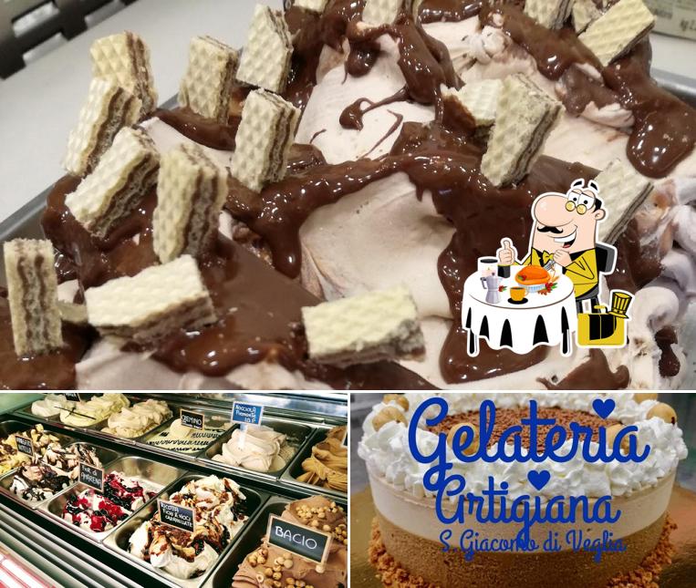 La foto della cibo e interni di Gelateria Artigiana