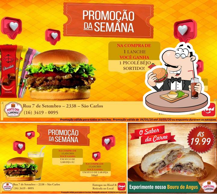 Os hambúrgueres do Ponto Chic Lanches irão satisfazer diferentes gostos