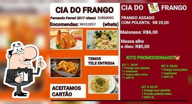A representação gráfica da marca do Cia do Frango