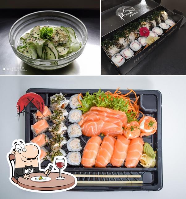 Platos en Hiroshi Seafood Sushi Delivery