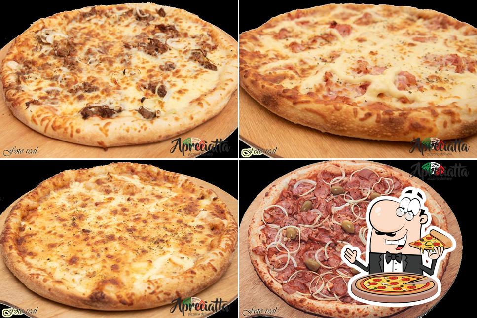 No Apreciatta Pizzaria Delivery, você pode provar pizza