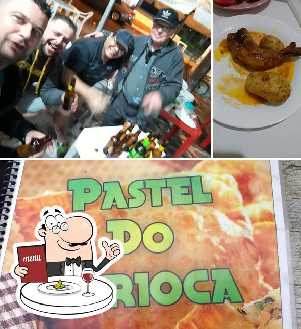 A imagem da comida e cerveja a Pastel e Lanches do Carioca