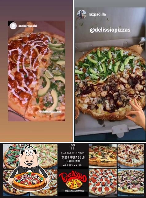 Get pizza at Delissio Pizzas & Snacks