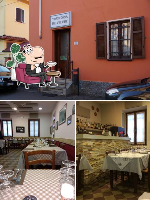 Gli interni di Trattoria Belvedere