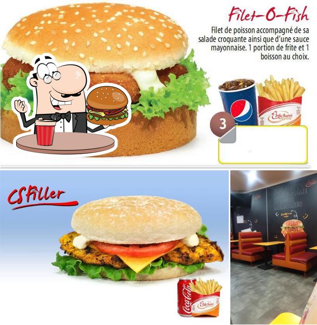 Faites-vous plaisir avec un hamburger à Chicken Spot