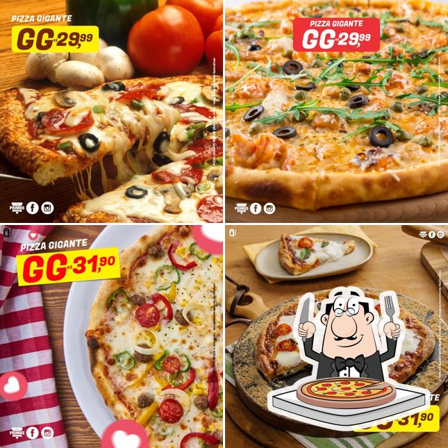 Peça diferentes estilos de pizza