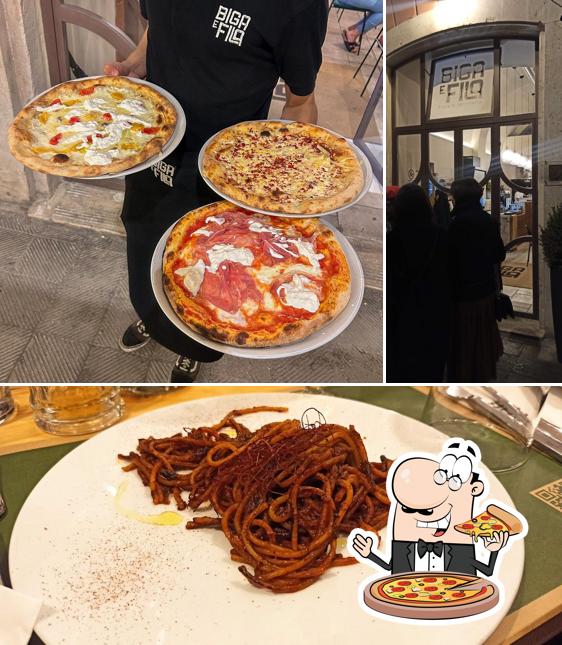 A Biga e Fila Bari, puoi ordinare una bella pizza