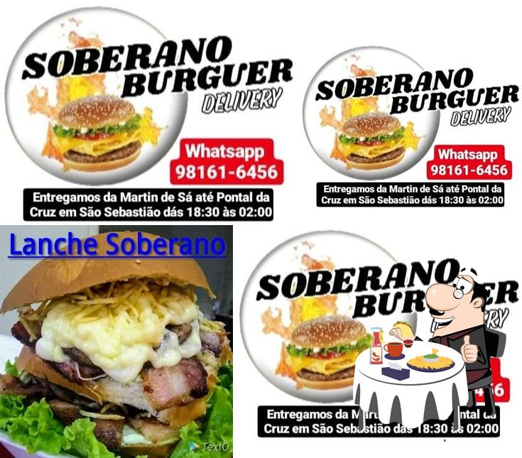 Peça um hambúrguer no Soberano Burguer