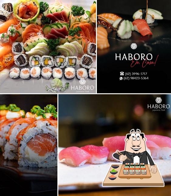 Presenteie-se com sushi no Haboro Japanese Food