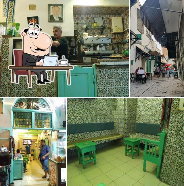 L'intérieur de Café Sidi Ben Arous