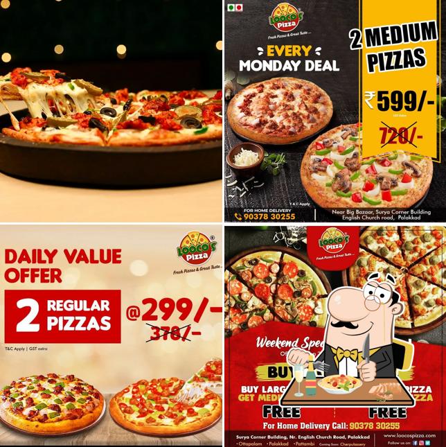 Food at Looco's Pizza Palakkad