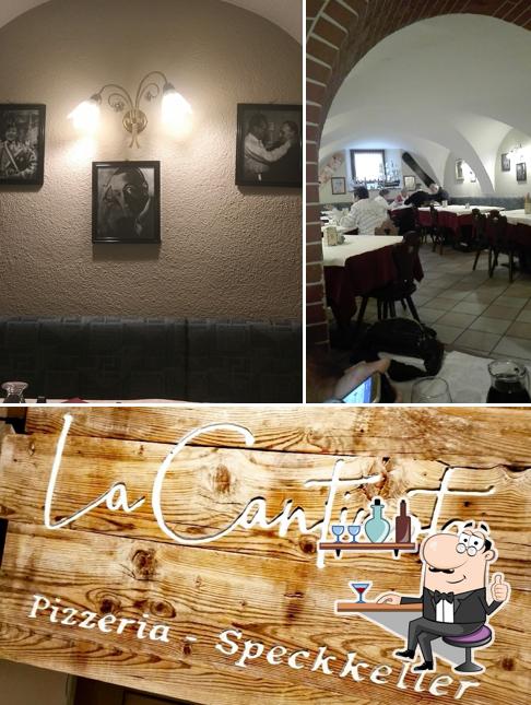 Gli interni di La Cantinota Pizzeria-SpeckKeller