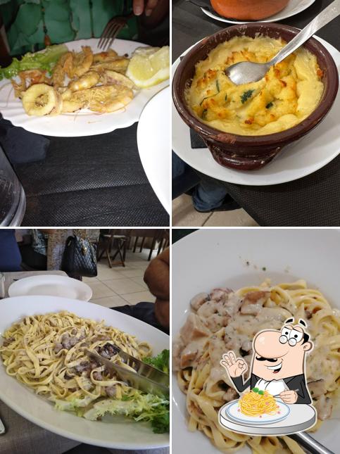 Spaghetti alla carbonara al RISTORANTE "FRAMMENTI D'ITRIA"