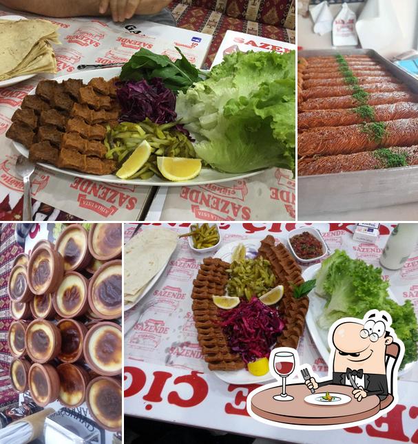 Food at Sazende Çiğköfte