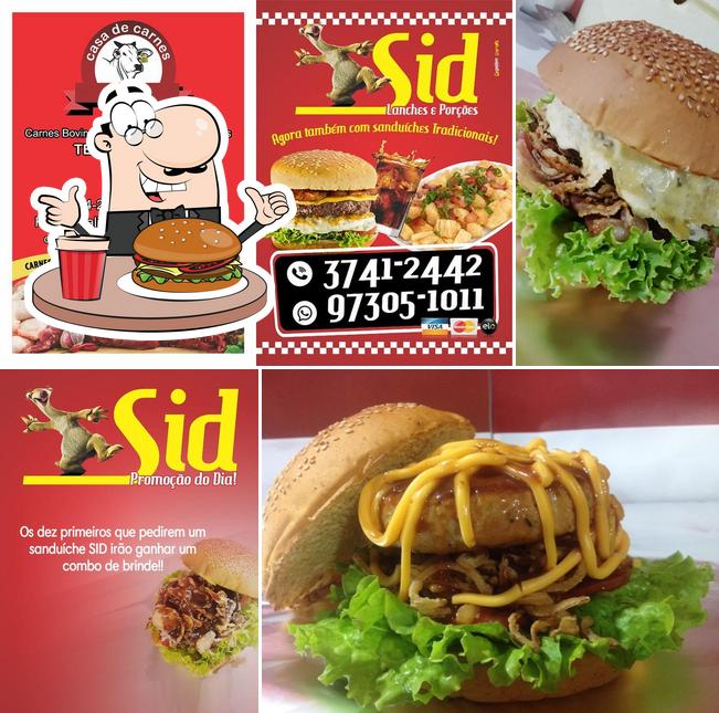 Peça um hambúrguer no Sid Lanches