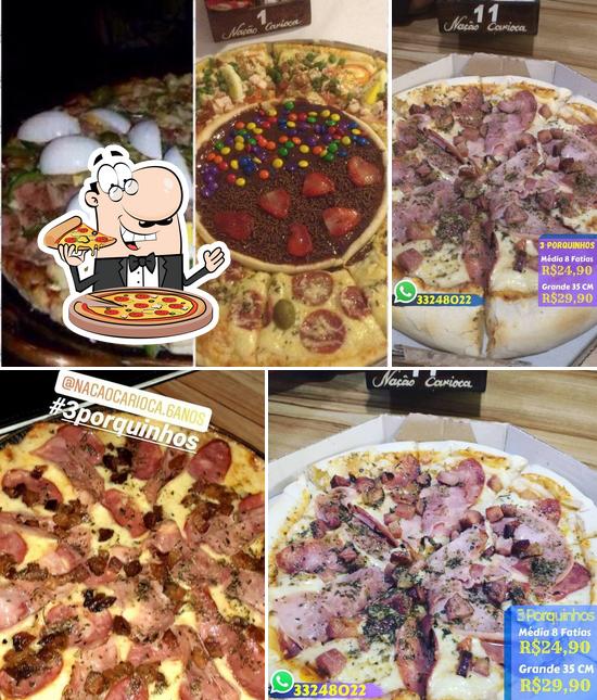 Experimente pizza no Nação Carioca
