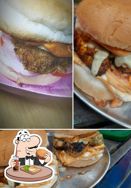 Order a burger at Chef's Delight