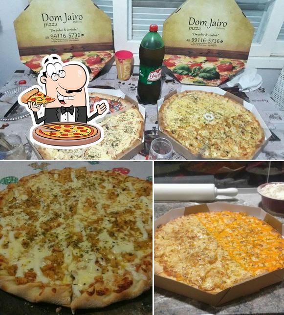 Consiga diversos tipos de pizza