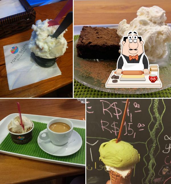 Porto Gelato Gelateria offers a number of sweet dishes