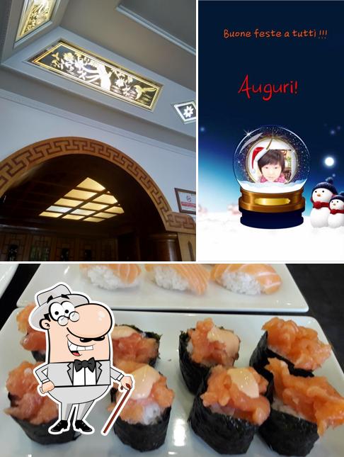 Dai un’occhiata alla immagine che raffigura la esterno e sushi di Ristorante Cinese Grande Shanghai Lugo