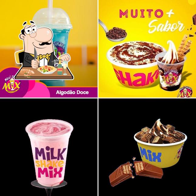 Comida em milk shake mix - Açai e Milk Shake