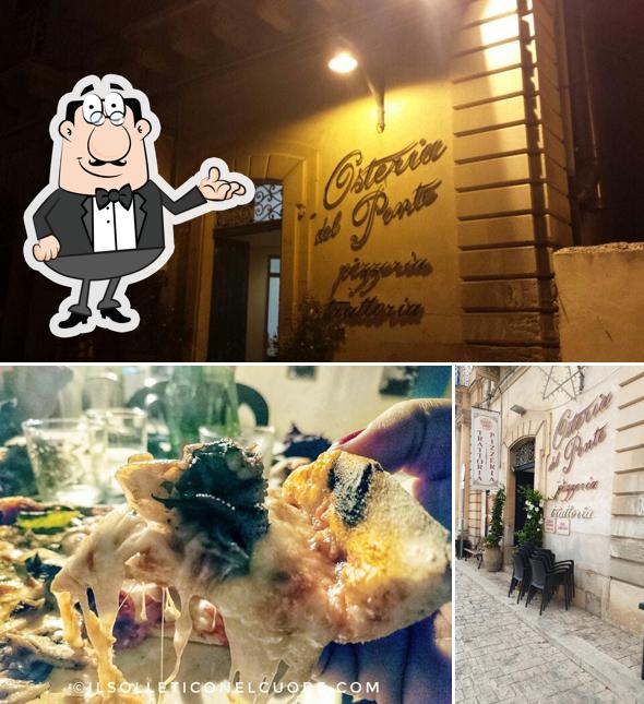 Gli interni di Osteria del Ponte