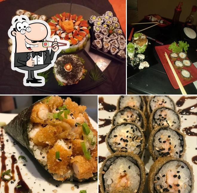 Prove diferentes opções de sushi