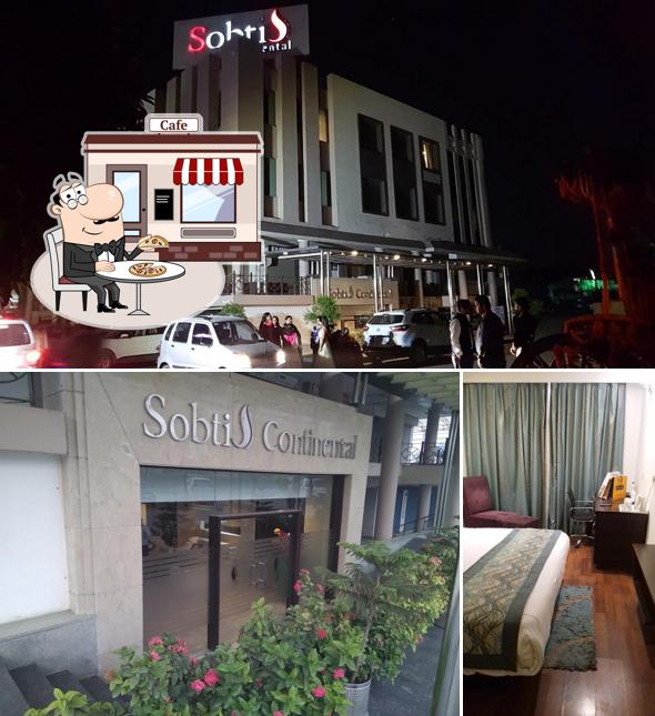 You can get some fresh air at the outside area of Sobti Continental