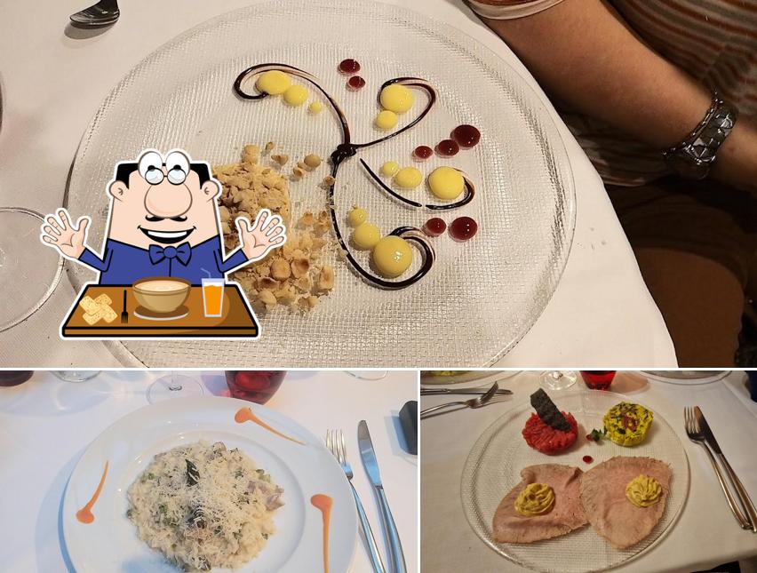 Cibo al Trattoria ristorante con Camere Cortiletto D'Alba