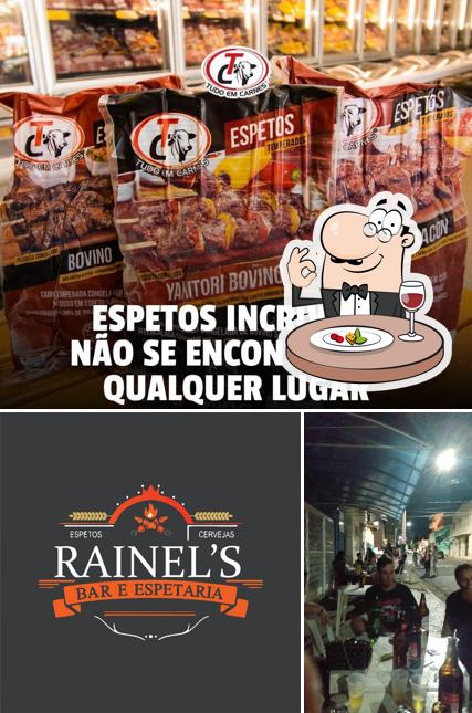 Comida em Rainel's Bar e Espetaria