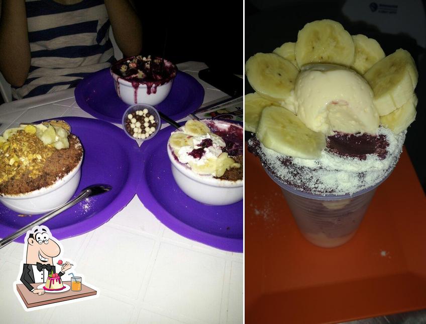 Clube do Açaí serve uma seleção de sobremesas